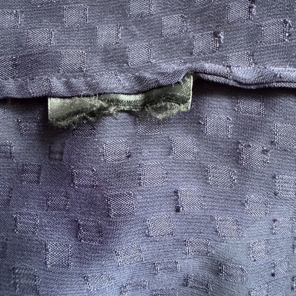 H&M - Dark Blue Sheer Button Down Shirt - Picture 9 of 9